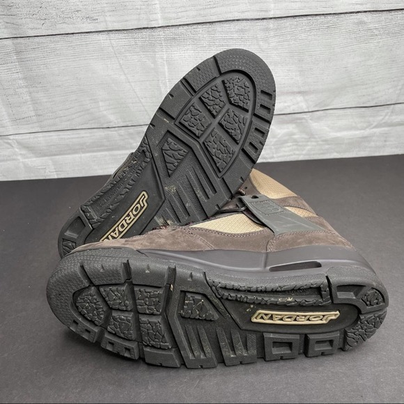 Air Jordan | Brown Suede Jordan Flight 45 Trk High Boot Sneaker 5.5Y - Picture 10 of 11